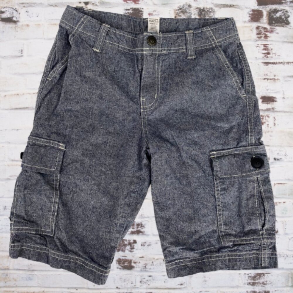 Tea Collection Chambray Cargo Shorts Size 10